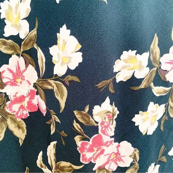 Volcom Emerald Green Haute Tropic Sun Floral Cami Slipdress Small NWOT - Picture 7 of 10